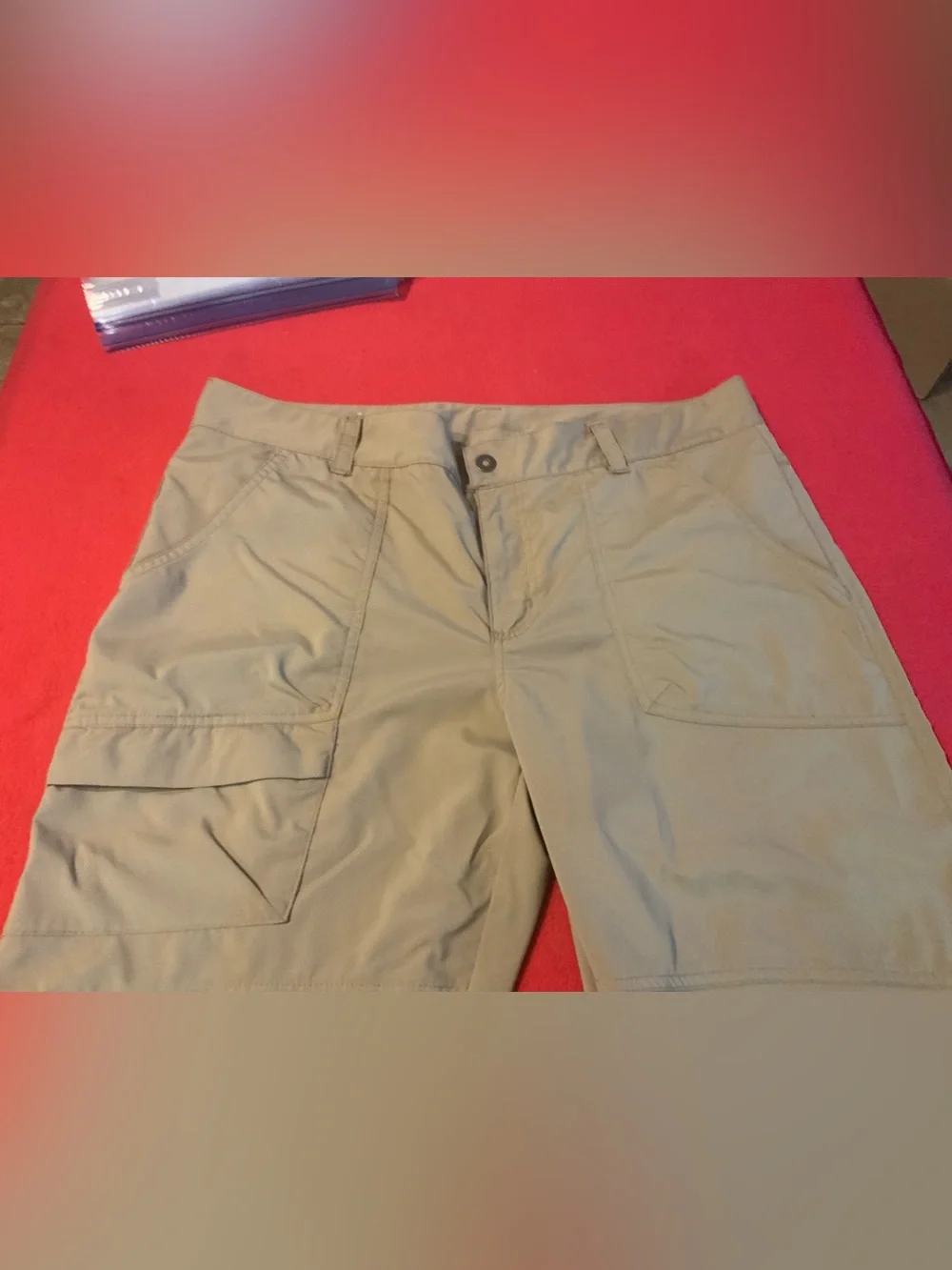 Columbia Omni-Shield lightweight hiking women 16 capri khaki